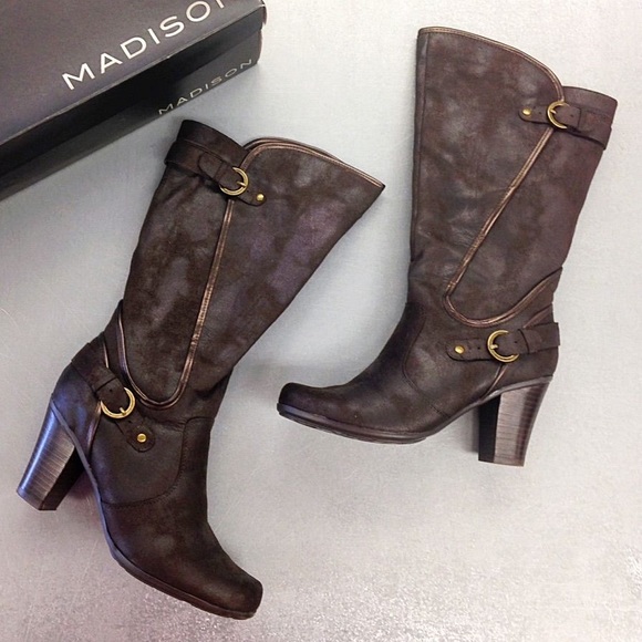 Madison Shoes - Leather Heeled Boots